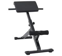 vidaXL Hyperextension Bench Manual Black 100.5 x 70 x 78 cm