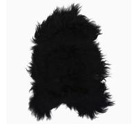 vidaXL Icelandic Sheepskin Chair Cover Black Rug Floor Carpet Chair Cushion
