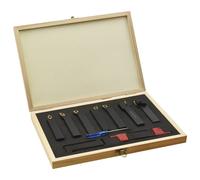 vidaXL Indexable Turning Tool Set 12 Pieces 16x16 mm 100 mm Thread Insert