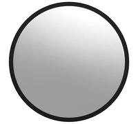 'vidaXL Indoor Convex Traffic Mirror Ø40 cm - Durable Acrylic Safety Mirror for Warehouses, Garages, Hospitals and Factories, Easy to Install, Black