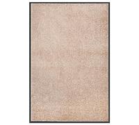 vidaXL Indoor/Outdoor Beige Doormat | 80x120 Rectangular Non-Slip Mat with Velour Surface | Mudroom, Porch, Laundry and Closet Welcome Mat