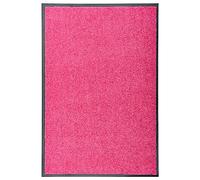 vidaXL Indoor/Outdoor Pink Doormat - Non-Slip, Machine Washable, and Durable with 100% Polyamide Surface Material