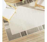 (border, 160 x 230 cm) vidaXL Indoor and Outdoor Rug Short Pile Mat Area Rug Anti Slip Carpet Runner