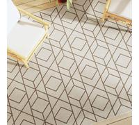(geometrical, 190 x 300 cm) vidaXL Indoor and Outdoor Rug Short Pile Mat Area Rug Anti Slip Carpet Runner