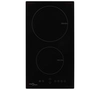 vidaXL Induction Hob with 2 Burners Touch Control Glass 3500W Kitchen Built-in