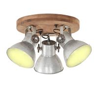 vidaXL Industrial Ceiling Lamp 25 W Silver E27 Hanging Light Hallway Bedroom