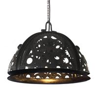 vidaXL Industrial Ceiling Lamp in Chain Wheel Design 45 cm E27, Black