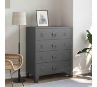 Vidaxl Industrial Drawer Cabinet Anthracite 78X40X93 Cm Metal Drawer Cabinets
