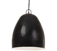 vidaXL Industrial Hanging Lamp 25 W Black Round 42 cm E27