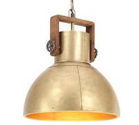 vidaXL Industrial Hanging Lamp 25 W Brass Round 40 cm E27 Ceiling Light Home