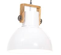 vidaXL Industrial Hanging Lamp 25 W White Round 40 cm E27
