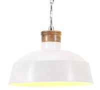 vidaXL Industrial Hanging Lamp 58 cm White E27, White