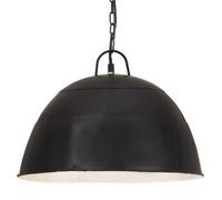 vidaXL Industrial Vintage Hanging Lamp 25 W Black Round 41 cm E27