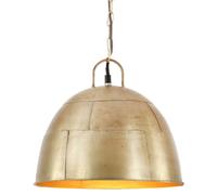 vidaXL Industrial Vintage Hanging Lamp 25 W Brass Round 31 cm E27