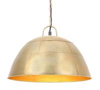 vidaXL Industrial Vintage Hanging Lamp 25 W Brass Round 41 cm E27