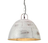 vidaXL Industrial Vintage Hanging Lamp 25 W Silver Round 31 cm E27