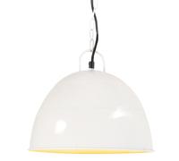 vidaXL Industrial Vintage Hanging Lamp 25 W White Round 31 cm E27