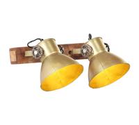 vidaXL Industrial Wall Lamp Brass E27 Bedside Reading Light Fixture Hallway
