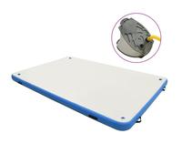 vidaXL Inflatable Floating Deck Blue and White 200x150x15 cm Water Platform