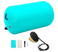 Vidaxl Inflatable Gymnastic Roll With Pump 100X60 Cm Pvc Green