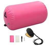 Vidaxl Inflatable Gymnastic Roll With Pump 100X60 Cm Pvc Pink
