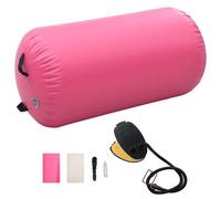 Vidaxl Inflatable Gymnastic Roll With Pump 120X75 Cm Pvc Pink