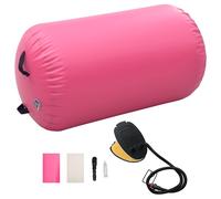 Vidaxl Inflatable Gymnastic Roll With Pump 100X60 Cm Pvc Pink