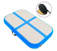 vidaXL Inflatable Gymnastics Mat with Pump 60x100x10 cm PVC Blue