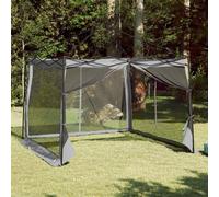 vidaXL Inner Tent with Roof Grey and Orange 303 x 303 x 196 cm Taffeta