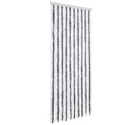 vidaXL Insect Curtain Grey and White 90x220 cm Chenille UK NEW