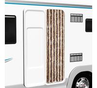 vidaXL Curtain for RV/Caravan - Soft Chenille Fly Door Screen - Multi-coloured, Adjustable 56x185 cm