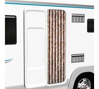 vidaXL Curtain for RVs/Caravans - Soft Chenille Fly Door Screen Multi-coloured 56x185 cm - Adjustable Doorway Barrier