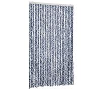 vidaXL Insect Curtain Blue and White 118x220 cm Chenille
