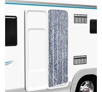 vidaXL Insect Curtain Blue, White and Silver 56x185 cm Chenille