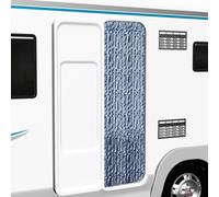 vidaXL Insect Curtain Blue White and Silver 56x185cm Chenille Fly Door Screen