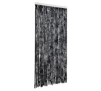 vidaXL Insect Curtain Chenille Protection Screen Fly Screen Mosquito Guard Curtain Including Hooks Adjustable Lightweight 100x200cm Anthracite