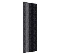 vidaXL Insect Curtain Chenille Protection Screen Fly Screen Mosquito Guard Curtain Including Hooks Adjustable Lightweight 56x185cm Anthracite