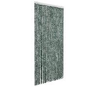 vidaXL Insect Curtain Green and White 100x220 cm Chenille