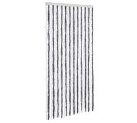 vidaXL Insect Curtain Grey and White 100x220 cm Chenille