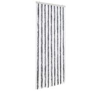 vidaXL Insect Curtain Grey And White 56X185cm Chenille, Multi