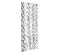 vidaXL Insect Curtain Home Decor Doorway Curtain Hanging Fly Insect Bug Mosquito Door Screen Blind Guard Light and Dark Grey 90x220 cm Chenille