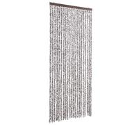 vidaXL Insect Curtain Removable Mosquito Fly Bug Door Net Guard Protection Screen Mesh Blind Pelmet Brown and Beige 90x220cm Chenille