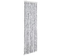 vidaXL Insect Curtain Removable Mosquito Fly Bug Door Net Guard Protection Screen Mesh Blind Pelmet White and Grey 56x185cm Chenille