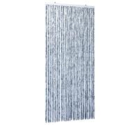 vidaXL Insect Curtain Removable Mosquito Fly Bug Door Net Guard Protection Screen Mesh Blind Pelmet Silver 100x220cm Chenille