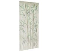vidaXL Insect Door Curtain Bamboo Print 100x220 cm Bamboo, fly curtain, door fly screen, beaded fly curtain, fly screen, bamboo curtain