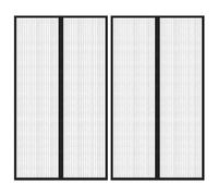 vidaXL Insect Door Curtains 2 pcs with Magnet Blocks Black 200x80 cm
