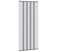 vidaXL Insect Door Screen with Mesh Curtain Black Polyester, Rectangular, Light Weight, Fly Curtain, Modern Design, Insect Barrier, Easy Installation, Bug Blocking Screen, Polyester Mesh