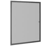 vidaXL Insect Screen for Windows Adjustable Fly Screen for Door High Density Fiberglass Bug Stop Mosquito Fly Wasp Spider Anthracite 100x120 cm