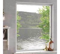 vidaXL Insect Screen for Windows - Adjustable Alu Frame, UV Fiberglass Mesh, White 100x120 cm