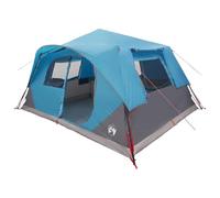 vidaXL Instant Tent 10-Person Blue Polyester and Steel